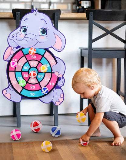 Klisterboll Dartspel Barn – Djurtema Montessori Interaktiv Familjlek CE-märkt 2–4 År C00210 2026