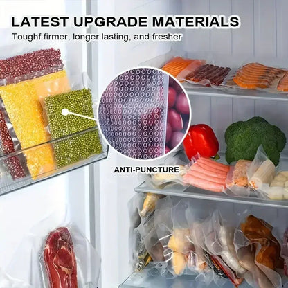 Vakuumpåsar 50-pack – Lufttäta påsar för Mat, Kött & Grönsaker