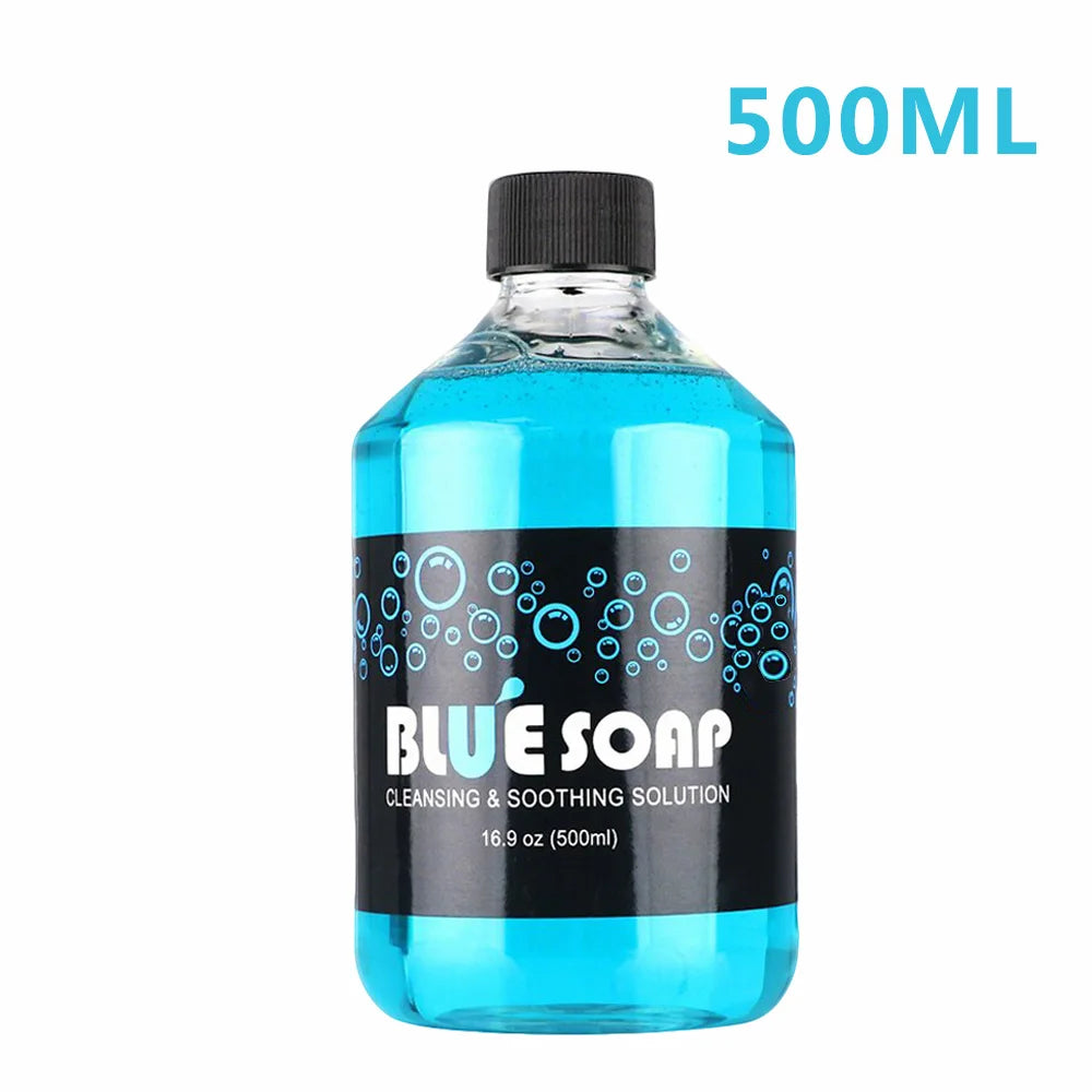 500/250/40ml Tattoo Green Soap Blue Soap Highly Concentrated Cleaning Soap Skin Cleansing Solution Algae Soap Tattoo Accessories