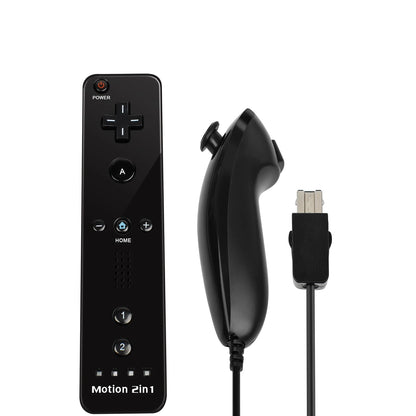 Nintendo Wii Trådlös Handkontroll 2-i-1 – Med/Utan MotionPlus, Silikonskål, Bluetooth, Wii/Wii U/Wii Mini