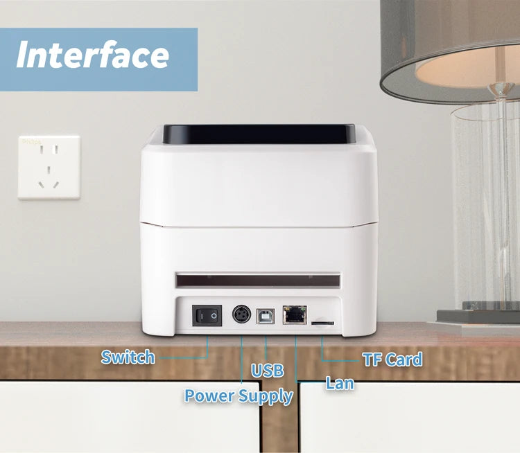 Xprinter Termisk Fraktskrivare 4" – XP-420B 460B 463B USB Bluetooth WiFi Ethernet – DHL FedEx UPS Streckkod 203dpi CE 2026