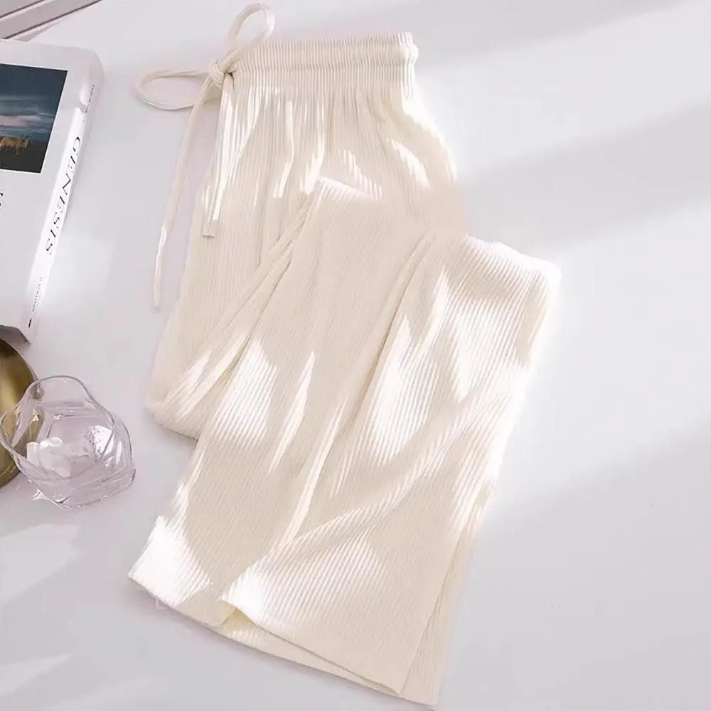 Dam Vida Byxor med Elastisk Midja – Lös Passform i Andningsbart Tyg, 3 Färger, M–XL