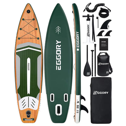 EGGORY 11FT Uppblåsbar SUP-bräda – 335×81×15 cm, Max 150 kg, Komplett Set