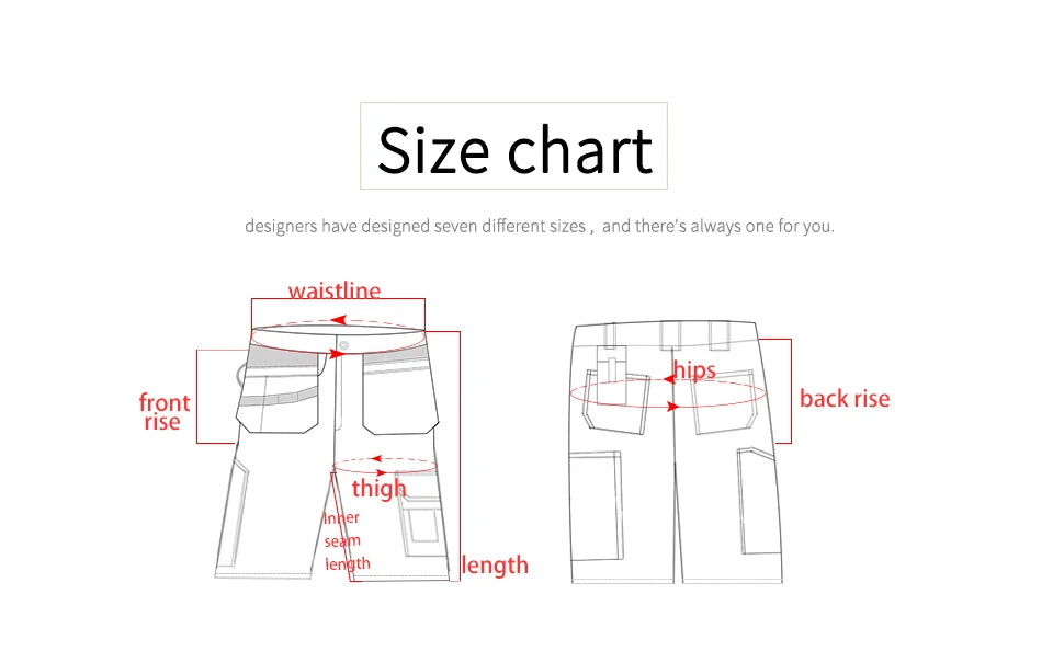 Men's durable multi-pocket work pants cargo work shorts workwear for Men