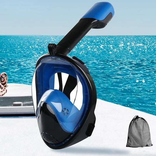 Heldyksmask för Dykning och Snorkling – Anti-Imma, Härdat Glas, Barn och Vuxna