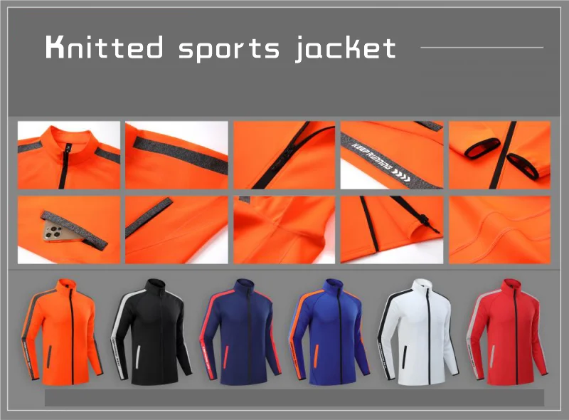 Customized Casual Sports Cardigan Jacket with Printable Embroidered Logo for Men's and Women's Outdoor Fashion tops