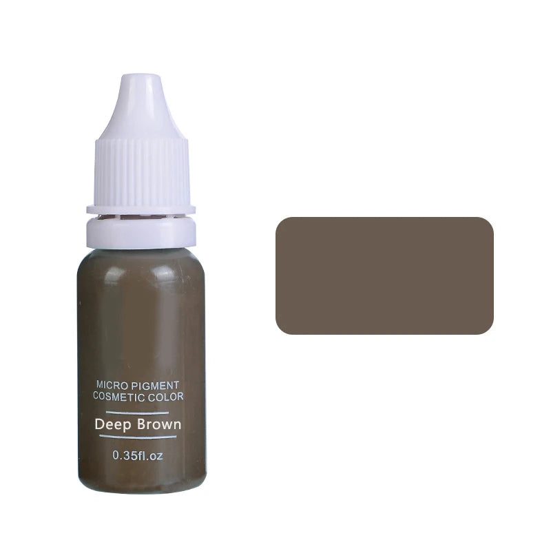 15ml Permanent Makeup Color Natural Eyebrow Dye Plant Tattoo Ink Microblading Pigments For Tattoos Eyebrow Lips Eyelash Set