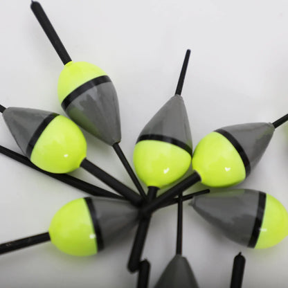 FREE FISHER 10pcs/Lot Lighted Fishing Floats,8cm Bobbers,Collection Cork Buoy Paulownia Wood Floats Plastic Stick Buoyancy 2g