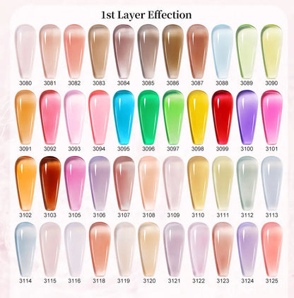 Clou Beaute Semi-transparent Jelly Color UV Gel Manicure Gel Nail Nail Supplies For Professionals Semi-permanent Varnish 15ml