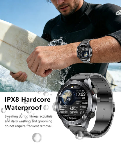 2026New Men's Outdoor Sports Smartwatch GPSTrack 1000mAh Battery Heart Rate Monitor 100+Sport Mode IP67 Waterproof Smart Watches