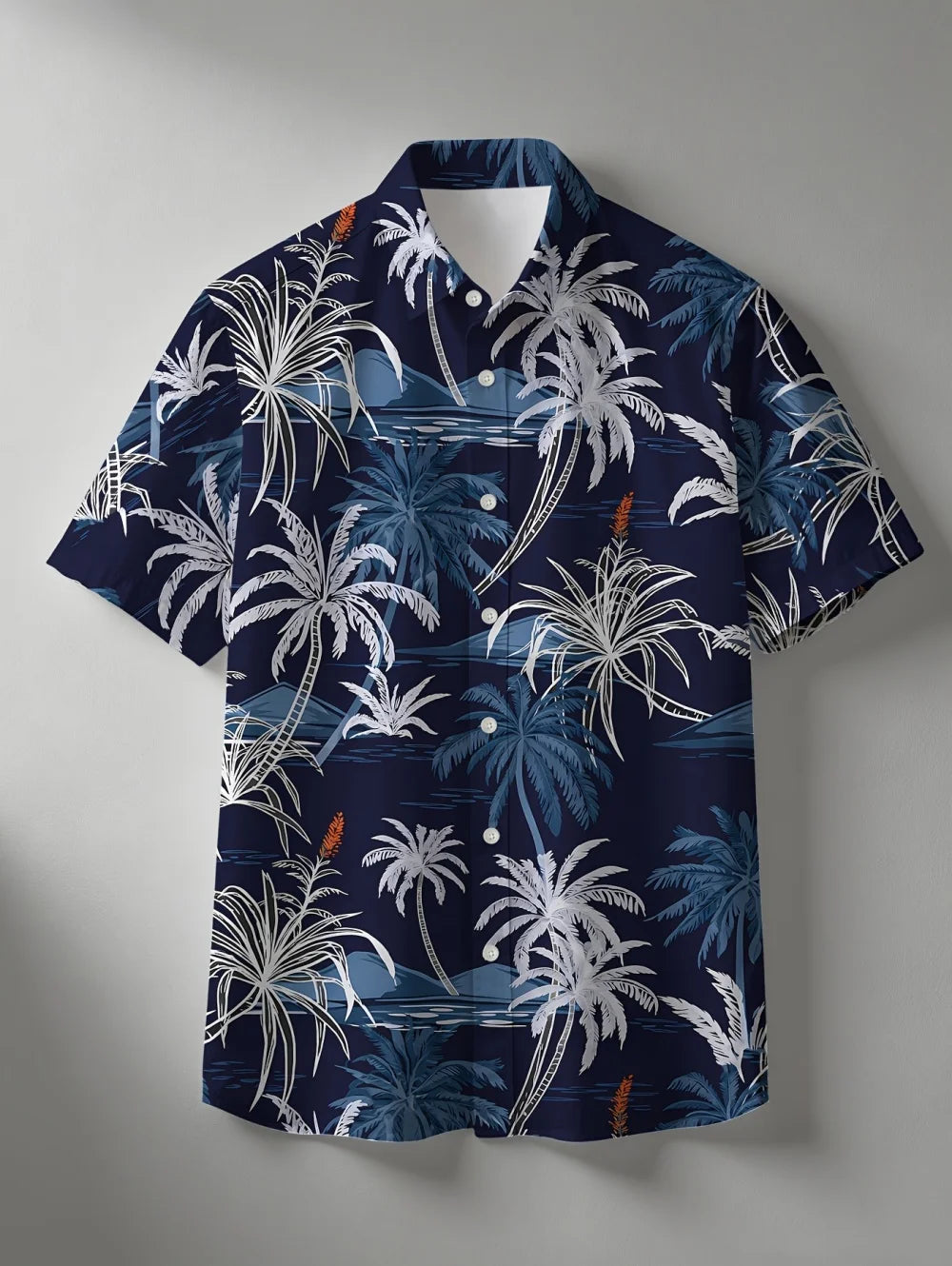 New Men's 3D Printed Hawaiian Shirt Loose Short-Sleeved Family Wear Parents and Children Shirts Beach Vacation Kids's Clothing
