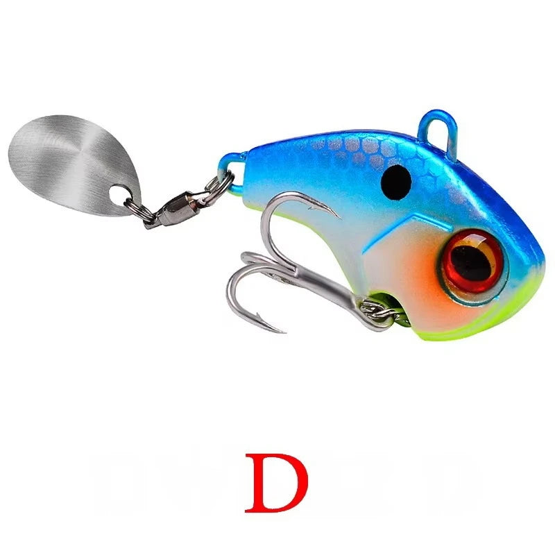 Fishing Lures Wobble Rotating Metal Vib Vibration Bait Winter Fishing 6g 15g 28g Artificial Hard Baits Spinner Spoon Lure