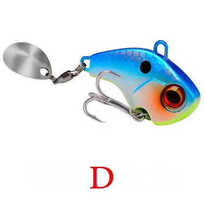 Fishing Lures Wobble Rotating Metal Vib Vibration Bait Winter Fishing 6g 15g 28g Artificial Hard Baits Spinner Spoon Lure