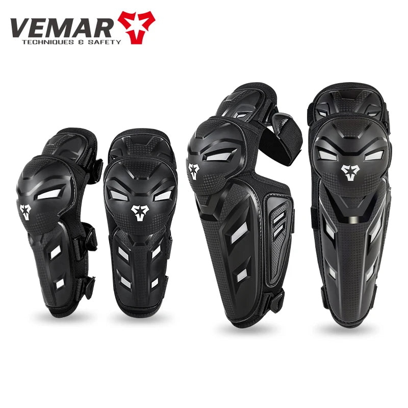 Motocross Knee Pads & Elbow Pads Set Adult Black Pink Leg And Elbow Protective Gear for Dirt Bike Motorcycle For Riding M-L