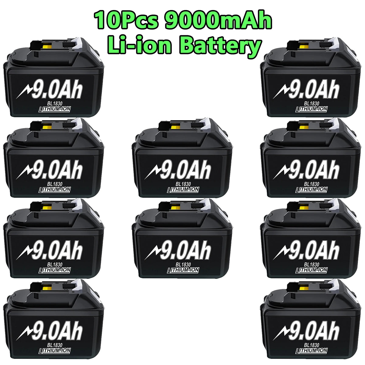 18 V ersättningsbatteri för Makita BL18-serien – välj batteripack eller paket med laddare