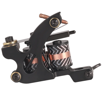 Professional Tattoo Coil Machine Tattoo Liner and Shader 10 Wraps Coils Iron Handmade Coil Tattoo Machine Gun for Tattoo Needle