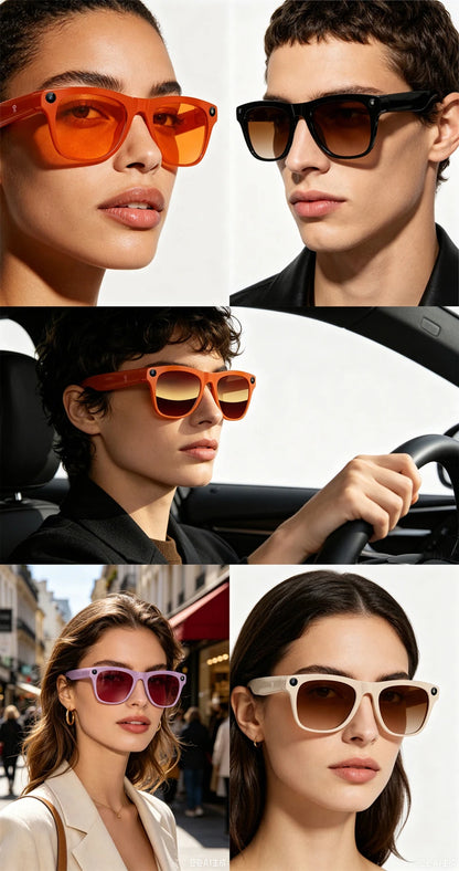 Xiaomi Upgrade Smart AI Glasses 800W HD 8K Shooting Camera Photo Video Voice Call Translation Bluetooth AI Motorcycle Glasses
