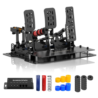 SIMSONN Plus X Sim Racing Simulator Pedal PC Simracing Pedals Support VAM Series Vibration Motor Driving Game Accessories
