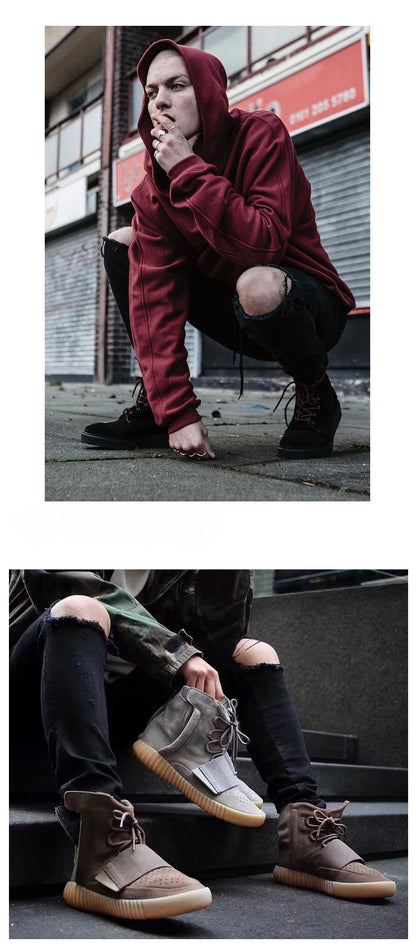 2026 High Quality Men's Jeans Pure Black Ripped Stretch Jeans Men Denim Trousers High Street Style Hip Hop Street Dance Man Jean