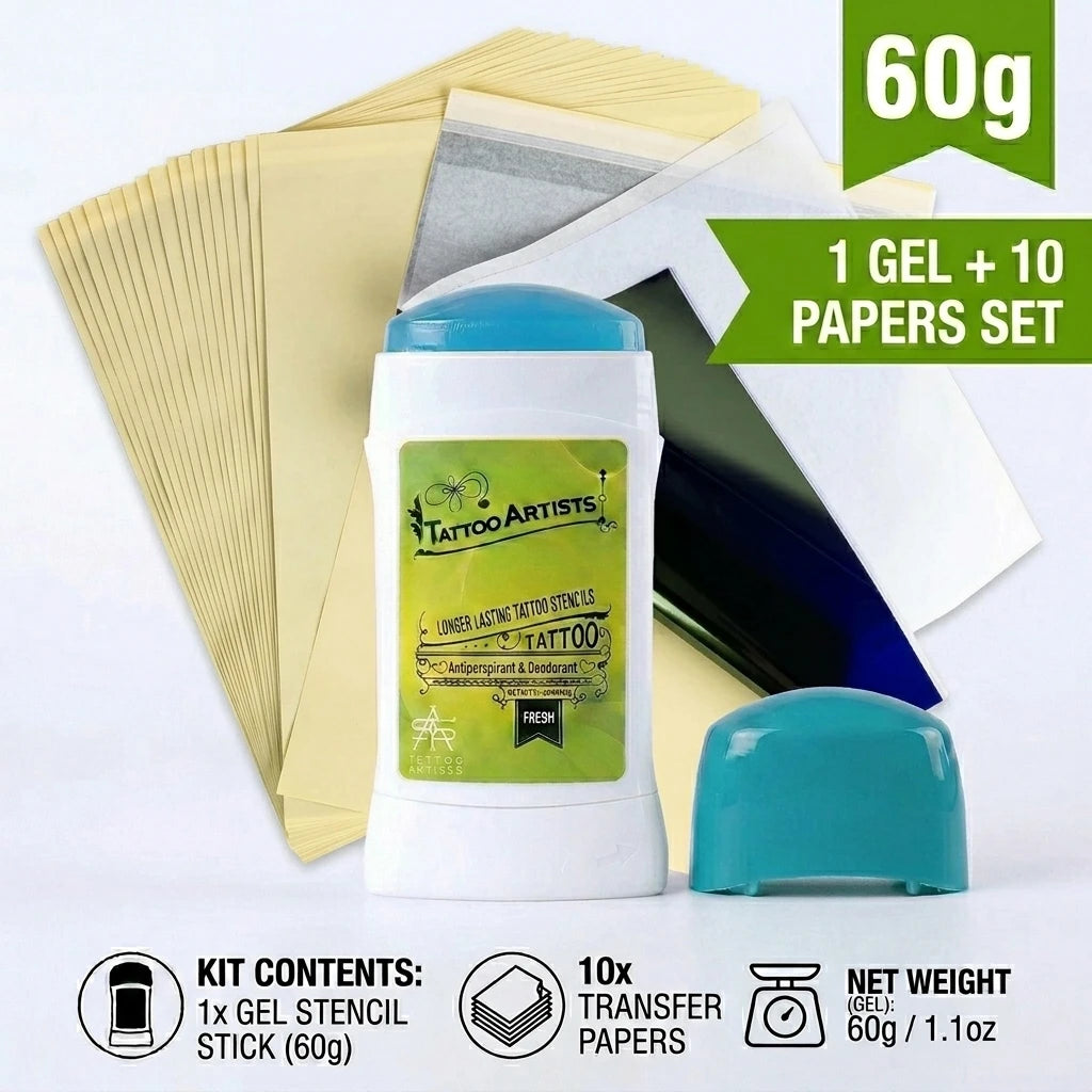 60g Tattoo Transfer Gel Rotatable Long Lasting Transfer Ointment Stencil Primer Cream Gel for Tattoo Stencil Transfer Paper Soap