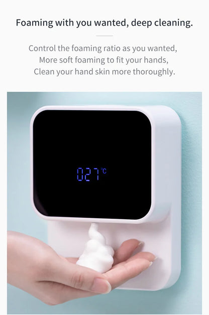 New Liquid Soap Dispensers Rechargeable Wall-mounted Three-Speed Adjustment Automatic Foam Dispenser Hand Sanitizer Machine