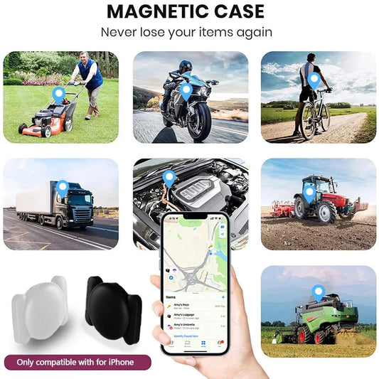 GPS Smart Tag för Apple Find My med magnetiskt silikonfodral