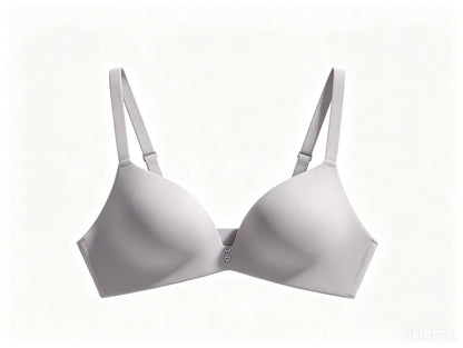 Ice Silk Seamless Wireless Bra Women Push Up Comfort Underwear 3/4 Cup Deep V Neck Daily Lingerie Bralette Plus Size