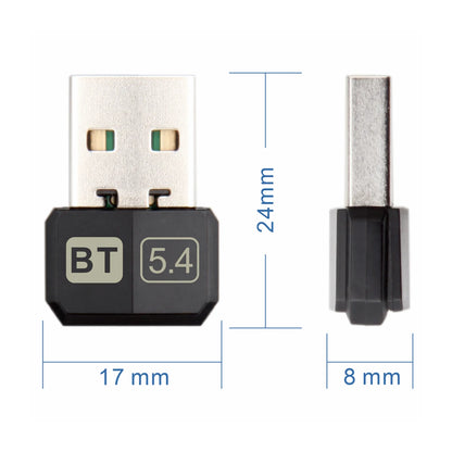 USB Bluetooth 5.4 Wireless Adapter Bluetooth 5.3 Dongle Adapter for PC Laptop Wireless Speaker Audio Receiver USB Transmitter