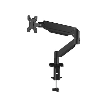 Single Monitor Arm Desk Mount for 17" to 32" Screen, Maximum load capacity 10KG Full Motion Articulating, Clamp and Grommet Base