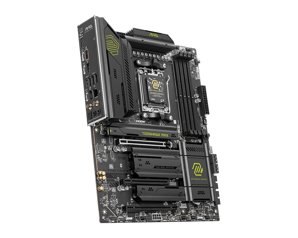 MSI MAG B850 TOMAHAWK MAX WIFI DDR5 Motherboard Support AM5 Ryzen 7 9800X3D 7 9700X 5 9600X 7 7800X3D CPU M.2 ATX 8126VB 5G LAN