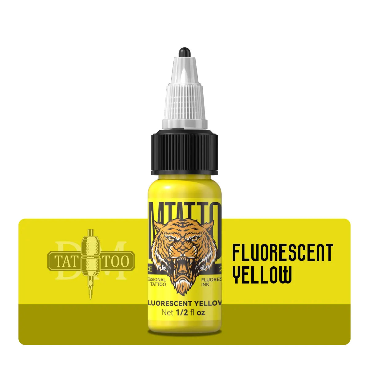 DM Fluorescent Tattoo Ink 15ml 1/8PCS Color Professional Beauty Paints Natural Plant Extract Pigment Body Painting Tattoo Ink