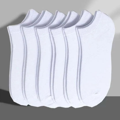 Unisex Båtsockor – Tunna, Andningsbara, Anti-lukt, 6–40-pack, Svart/Vit/Grå