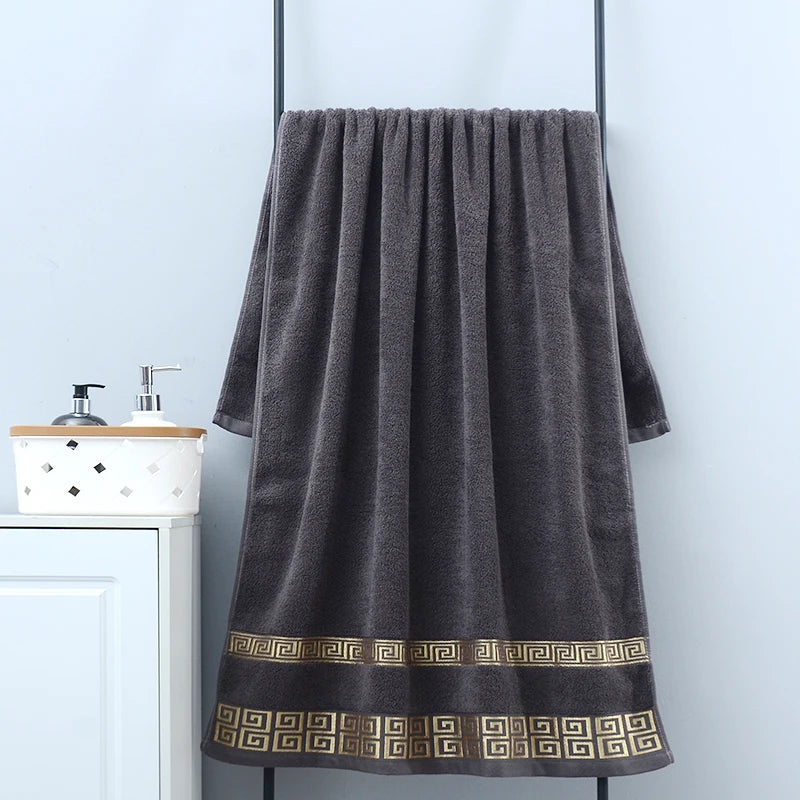 1/5/10pcs Black Cotton Towels Cover 34x74cm/70x140cm Embroidered Hotel Quality Bath Towel for Adults Christmas Gift Face Towels