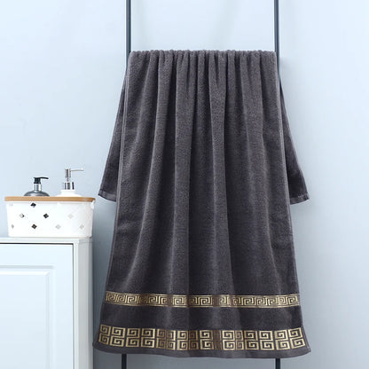 1/5/10pcs Black Cotton Towels Cover 34x74cm/70x140cm Embroidered Hotel Quality Bath Towel for Adults Christmas Gift Face Towels