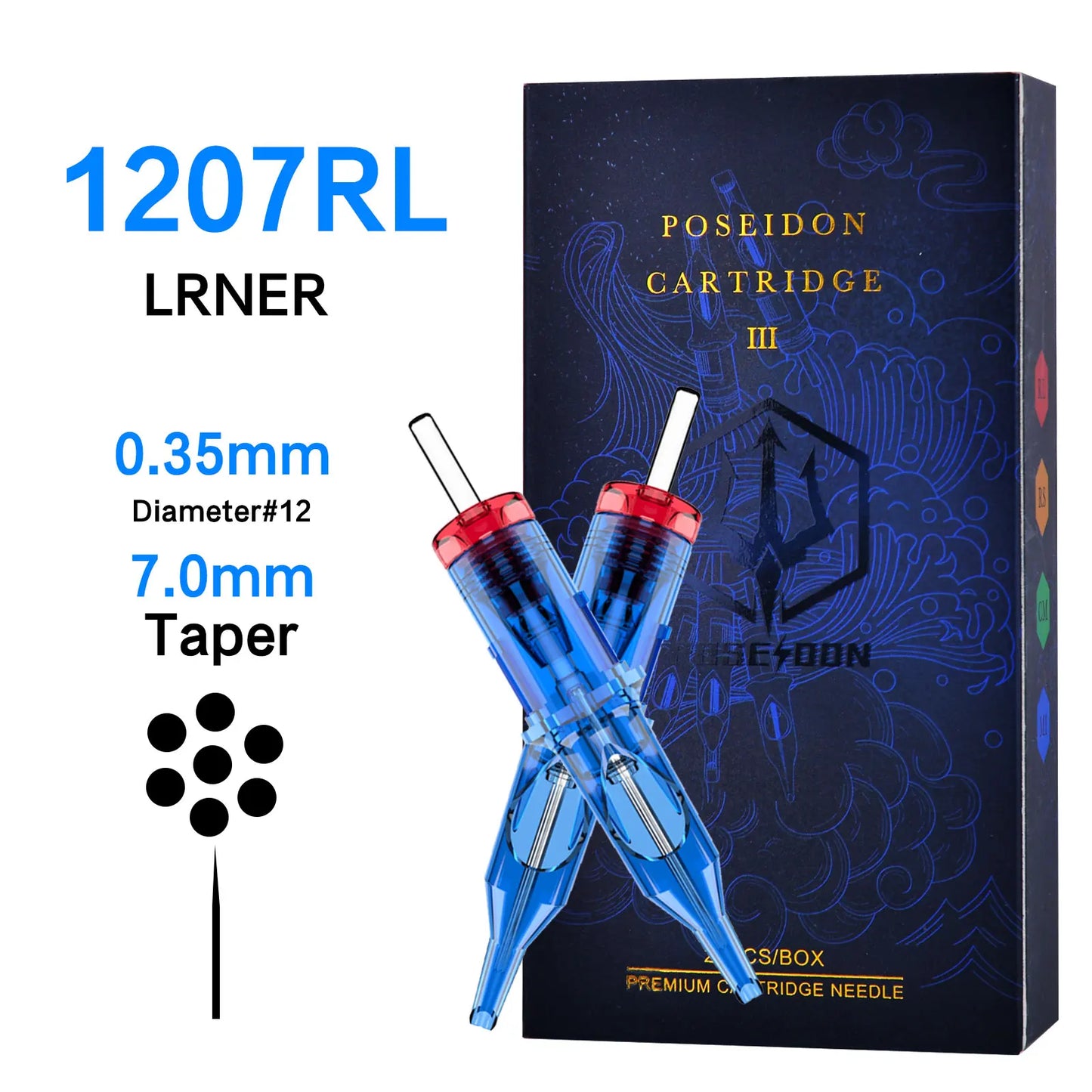 10Pcs POSEIDON V3 Pro Tattoo Needles High Quality Disposable Permanent Makeup Tattoo Cartridge Needles For Tattoo Machine