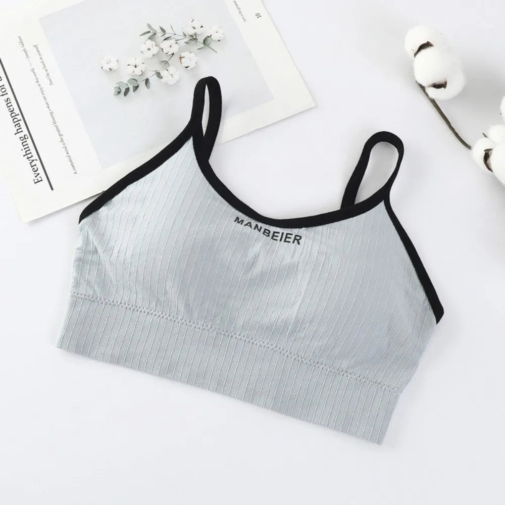 Sweet Lingerie Wireless Bra Simple Elastic Brassiere for Women Underwear Seamless Bras Yoga