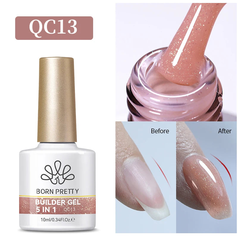BORN PRETTY Super Top Coat and Base Gel Nail Polish for Gel Polish Semi-permanent Varnish Rubber Top Coat 10ml Nail Supplies