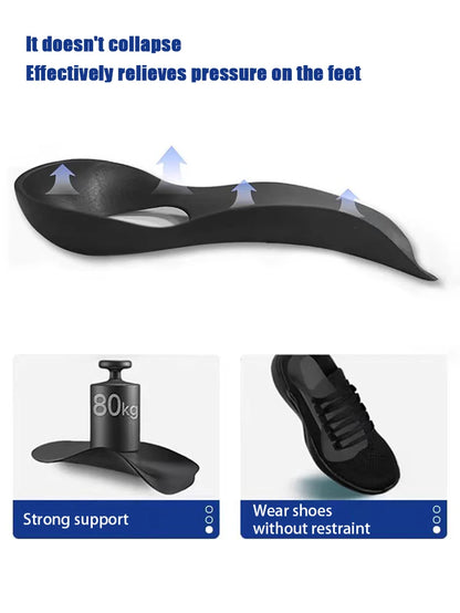 1Pair Flat foot O-shaped leg insoles (for shoes) Corrective arch support Plantar Fasciitis Relief men's and women's insoles