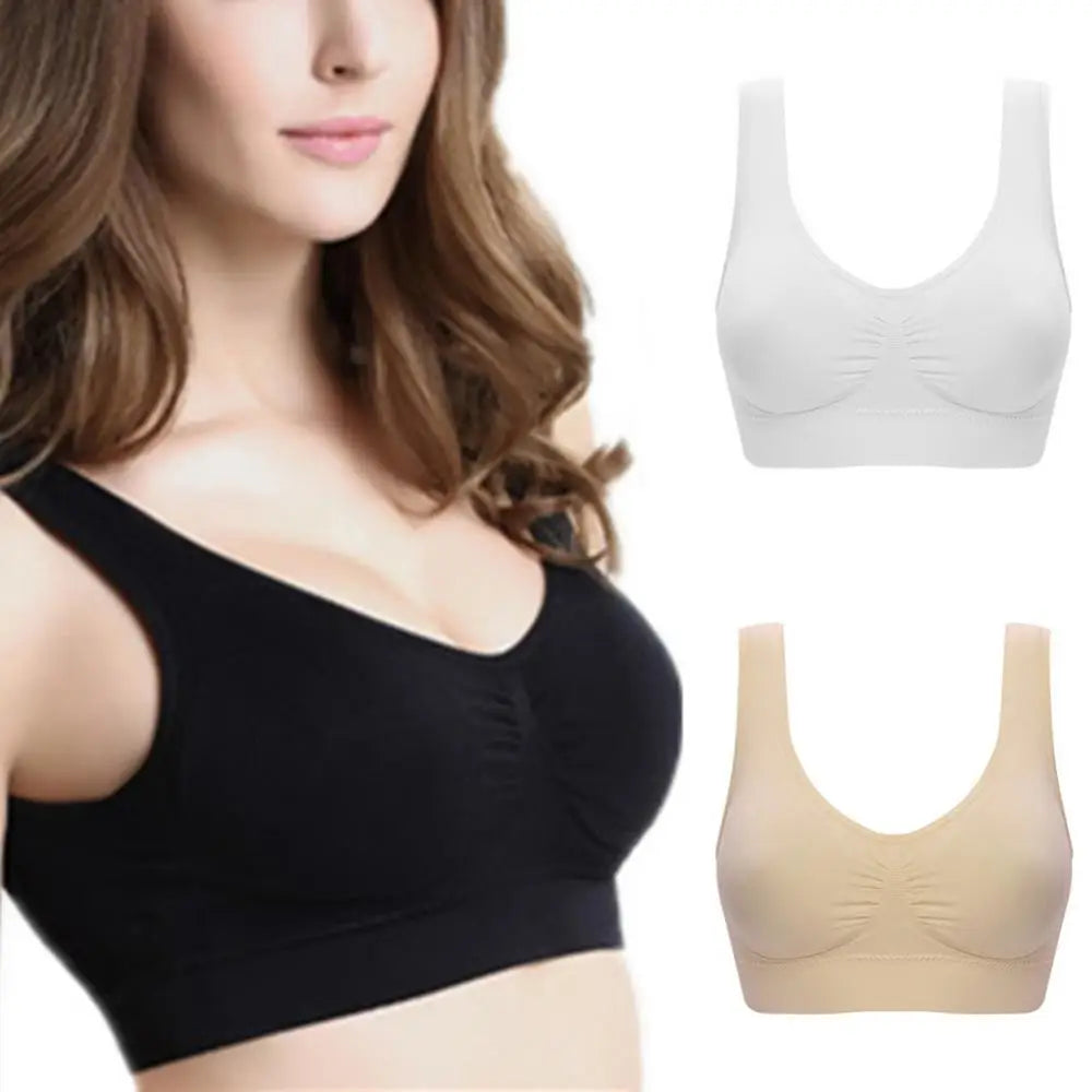 Women Sexy Single Layer Seamless Bra Wireless Sports Yoga Shapewear Lace Sport Bra Plus Size Seamless Bra Bralette Backless Lady
