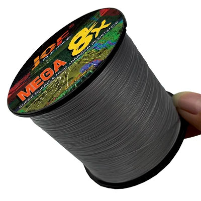 JOF 8 Strand 1000M 500M 300M 100M Japan Super Strong PE Braided Fishing Line Multifilament Braid Thread X8 18-78LBS