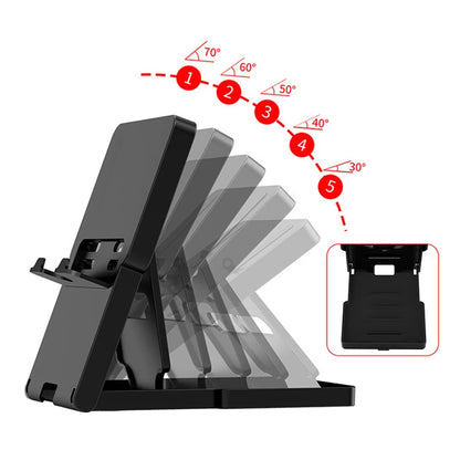For Funda Nintendo Switch Lite Stand Foldable Bracket with 5 Game Cards Storage for Nintendo Switch OLED Console Display Rack