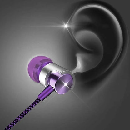 9D Stereo Wired Headset Bass With Mic Earphone In-Ear Headphones 3.5mm Wired Earphone Noise Canceling Headset For Huawei Xiaomi