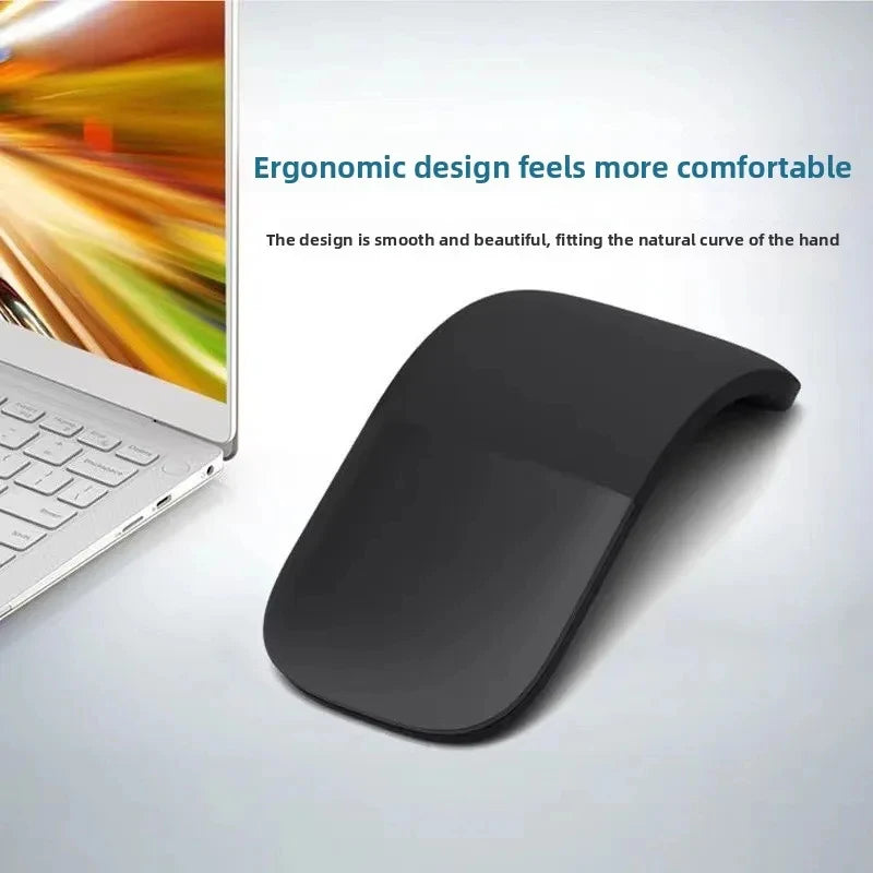 New Bluetooth 4.0 Folding Wireless Mouse Arc Touch Roller Computer Silent Mouse Ergonomic Slim Laser Mini Mice For Windows Ipad