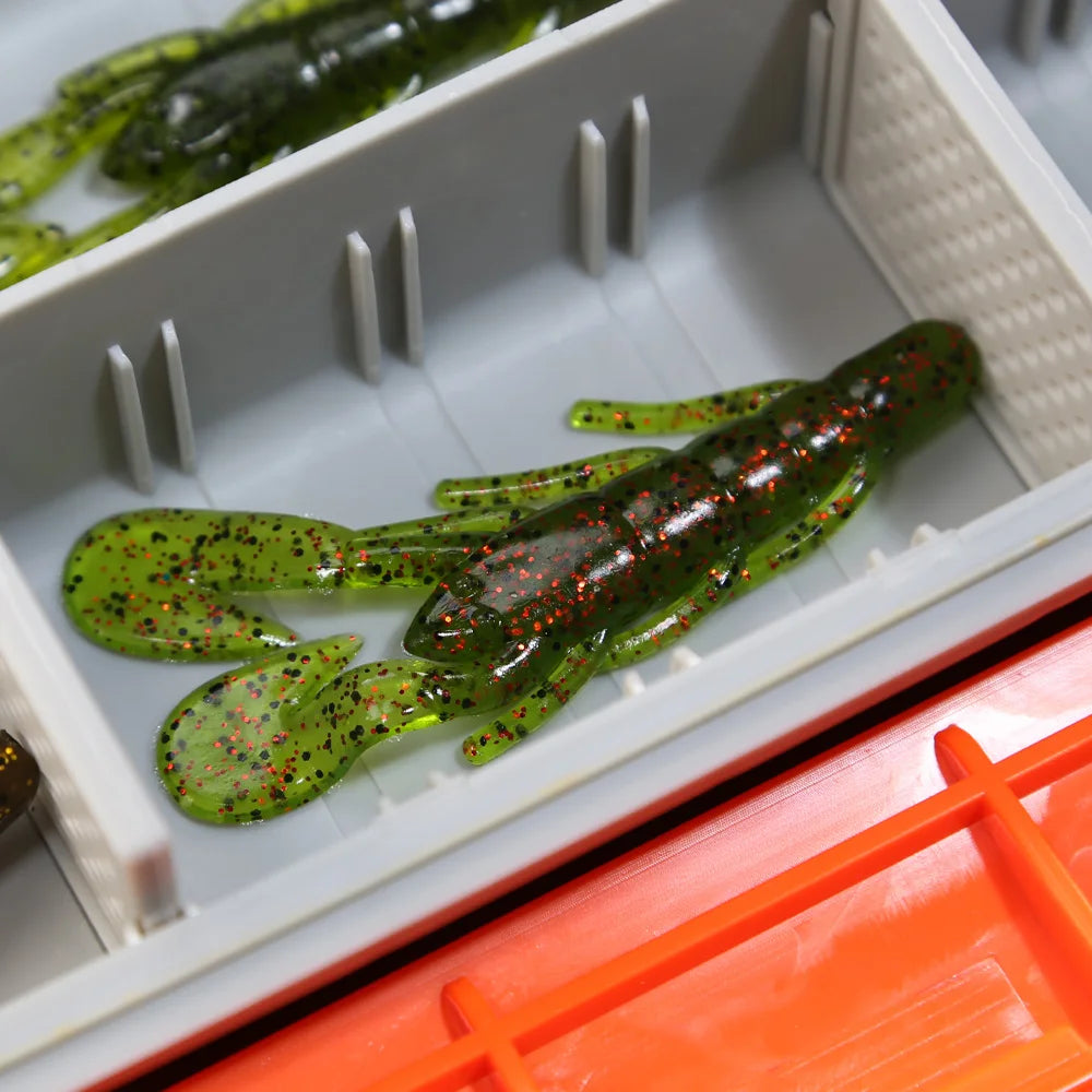 PEAK 6pcs Craws Soft Lures Soft Lure Fishing Lures Shrimp Lobster Soft Plastic Lure Fishing Lures