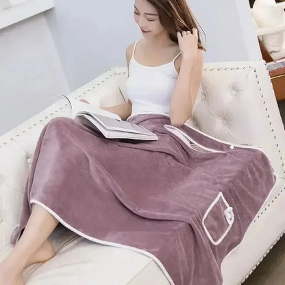 Womens Bath Towels Girls Wearable 135*80Cm Fast Drying Bathing Beach Spa Bathrobes Wash Clothing, Shower Bath And Gym Towel
