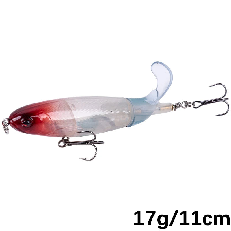Goture Whopper Popper 10cm/11cm/14cm Topwater FIshing Lure Blowups Pike Baits Rotating Tail Fishing Tackle Crankbait Wobblers