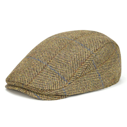 FEINION Men's Herringbone Flat Ivy Newsboy Hat Wool Blend Gatsby Cabbie Cap Winter Outdoor Hunting Cap
