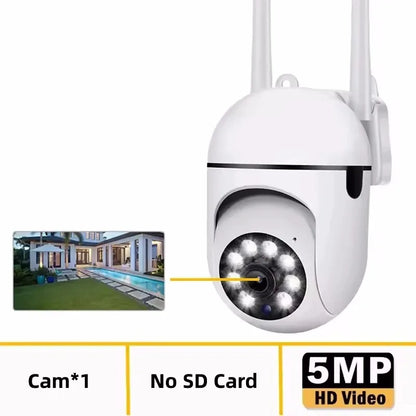 8MP Wifi Wireless Security Surveillance PTZ Camera 2 Lens 8X Zoom Camera 5MP Tracking Two-way Audio Night Color Pet Baby Monitor