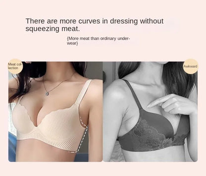 2026 New Push Up Bra for Small Chest  Ultra Thick 6CM Padded No Steel Ring Comfortable & Sexy Lift Lingerie for Flat Chest Women