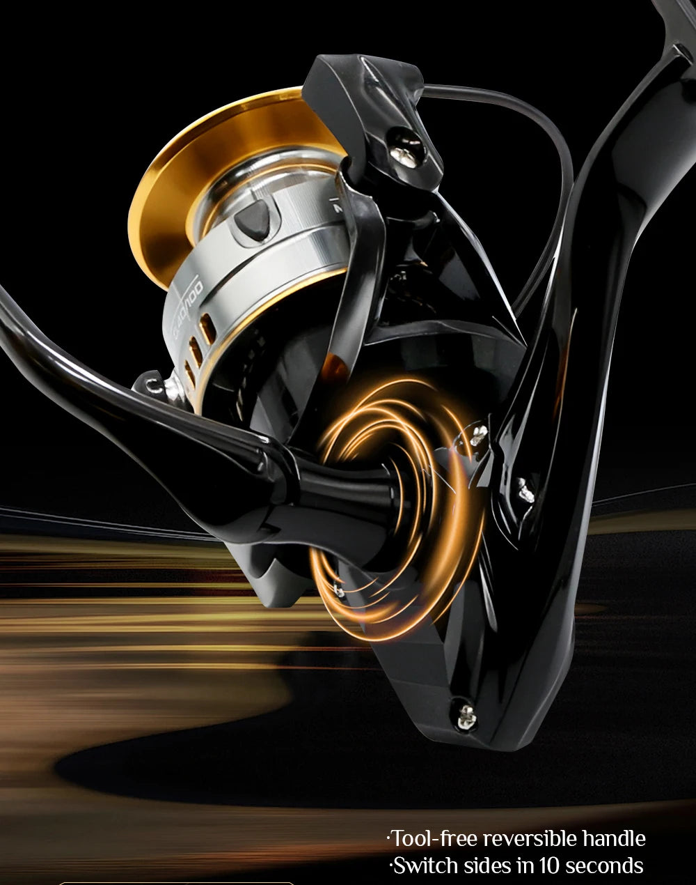 Rooblinos HE Spinning Reels Ultralight Metal 5.2:1 Gear Ratio 1000-7000 Saltwater Or Freshwater Big Max Drag Fishing Reels